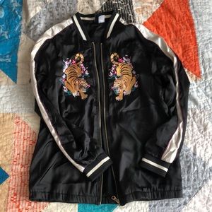 H&M Divided silk bomber jacket